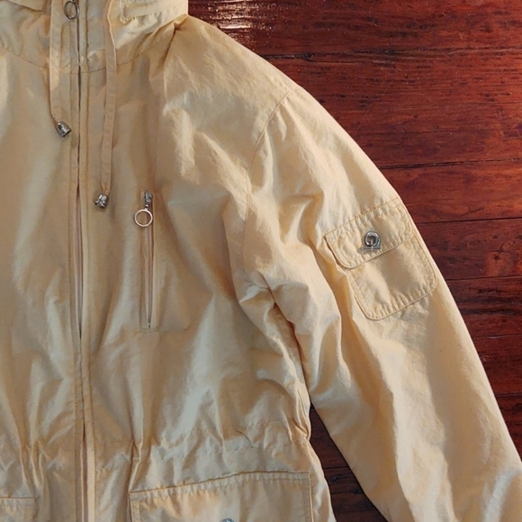 Talbots Petites Yellow Windbreaker Sz P - Picture 3 of 11